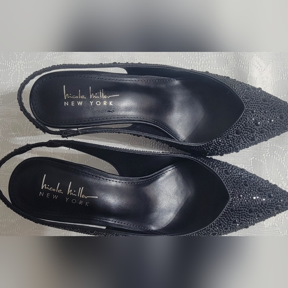 Elegant Black Women's Slingback Heels - Picture 10 of 10